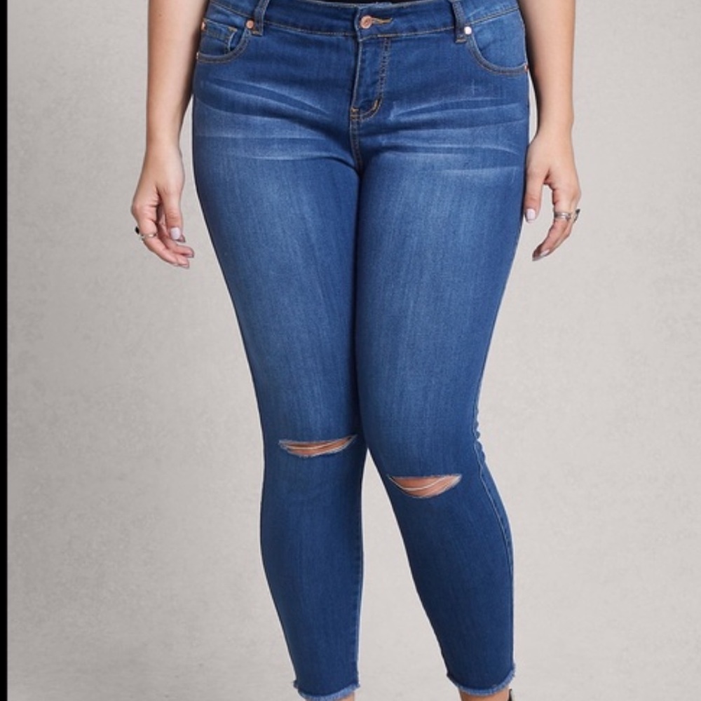 Lovesick cropped skinny jeans